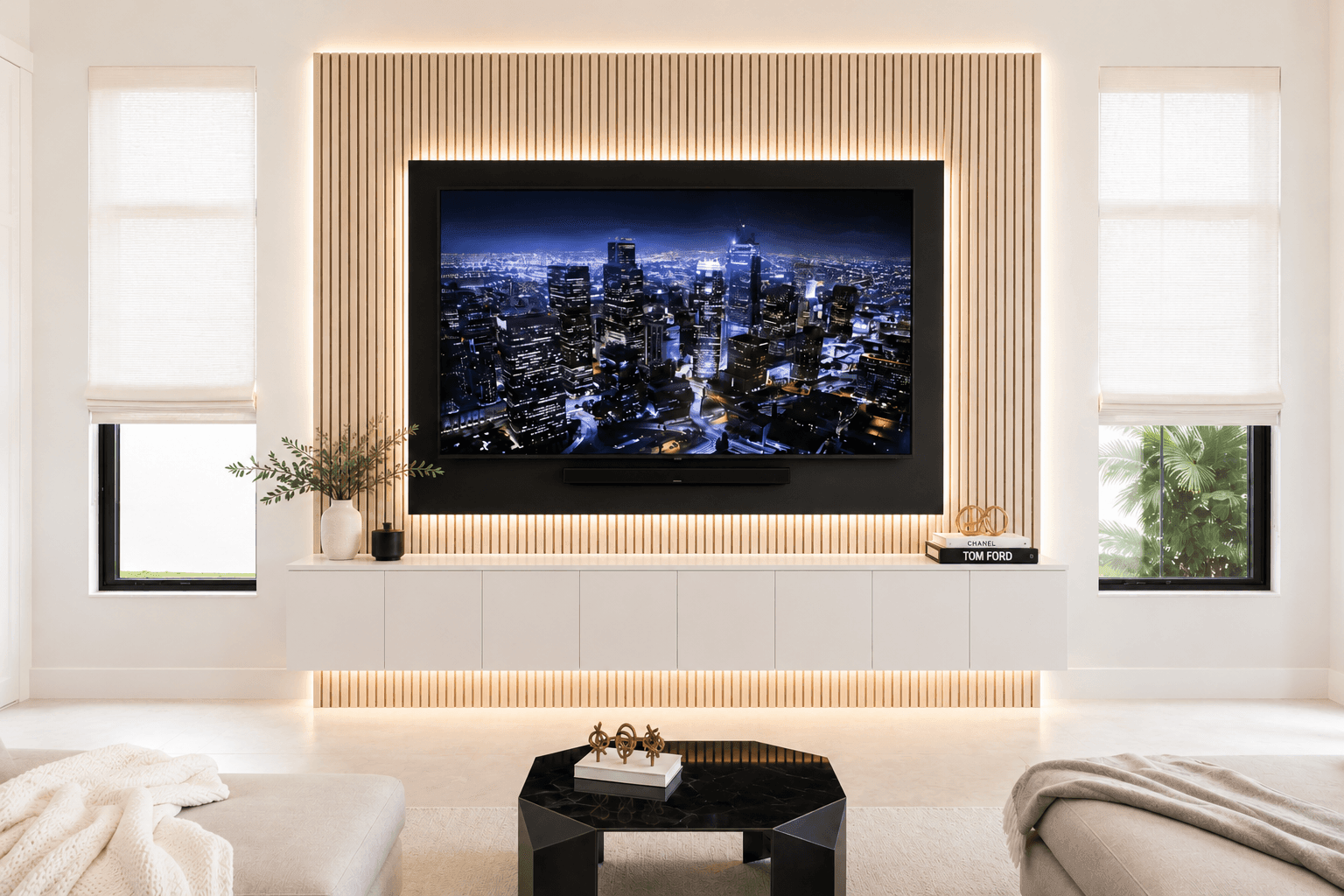 Custom built-in by Beyond Closets — media center 1